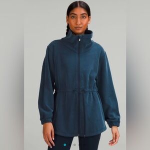 Lululemon Softstreme Cinch-Waisted Jacket in Blue